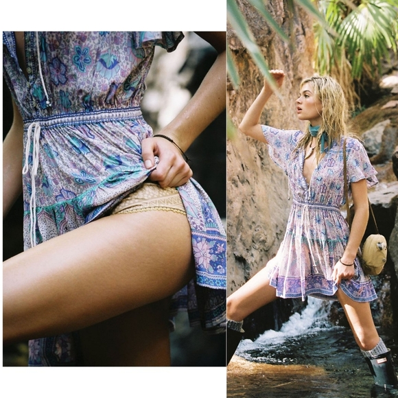 Spell designs poinciana playdress lilac wild thing lavender mini dress xxs play - Picture 5 of 16